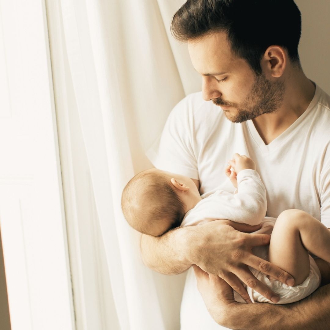 Baby-Pflege-Feuchttücher, waschbar, HANDDRUCK "BEST BUDDY" in 4er Tiny Box