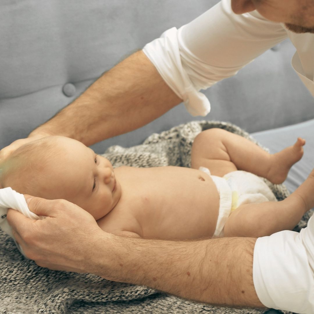 Babypflege- oder Stofftaschentücher, weiß S 50er BIG PACK Bio