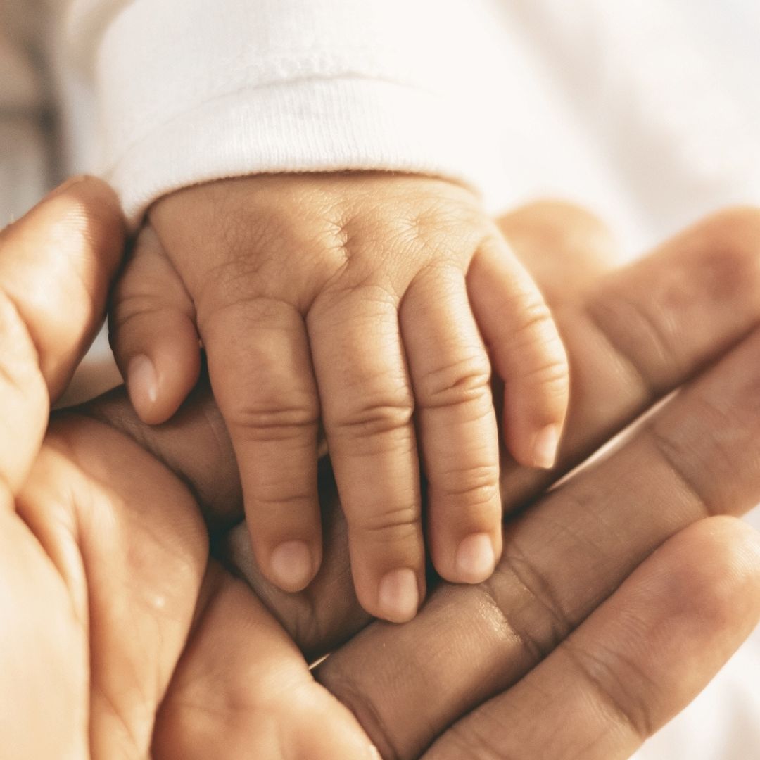 Baby-Pflege-Feuchttücher, waschbar, HANDDRUCK "BEST BUDDY" in 4er Tiny Box
