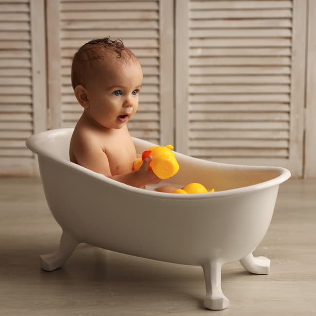Baby-Pflegetücher-Waschlappen, 3er weiß M