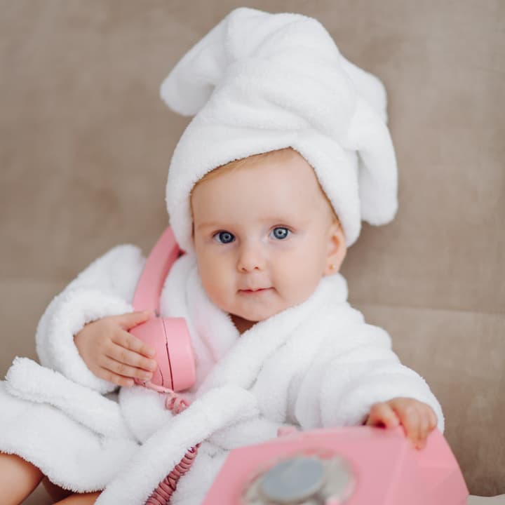 Baby-Pflegetücher-Waschlappen, 3er weiß M