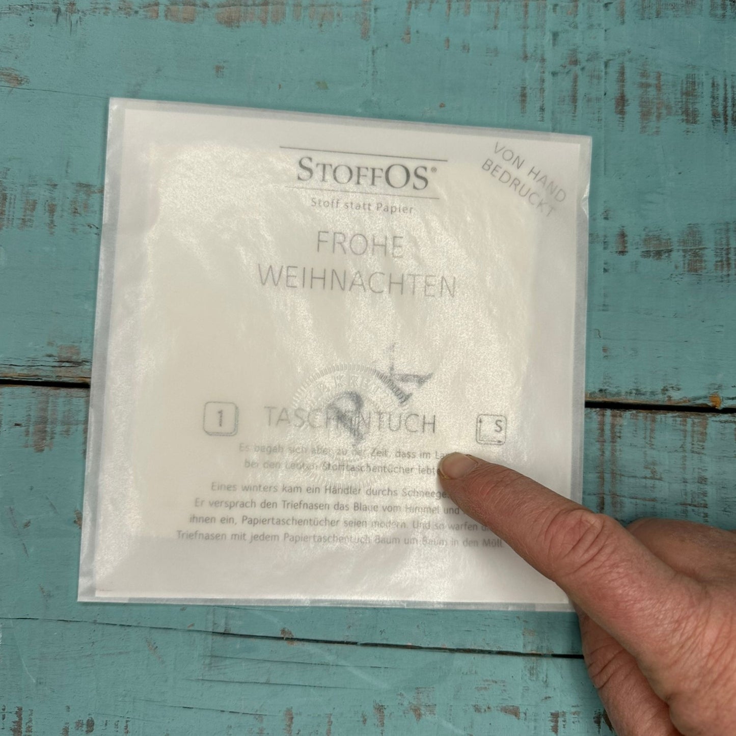 GRATIS bis 1.12.2025 ab 50 € Einkauf Stoff-TaTu - Handdruck mit Initialen