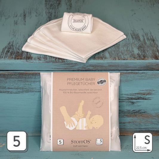 Baby wipes hand-printed with wild and meadow animals