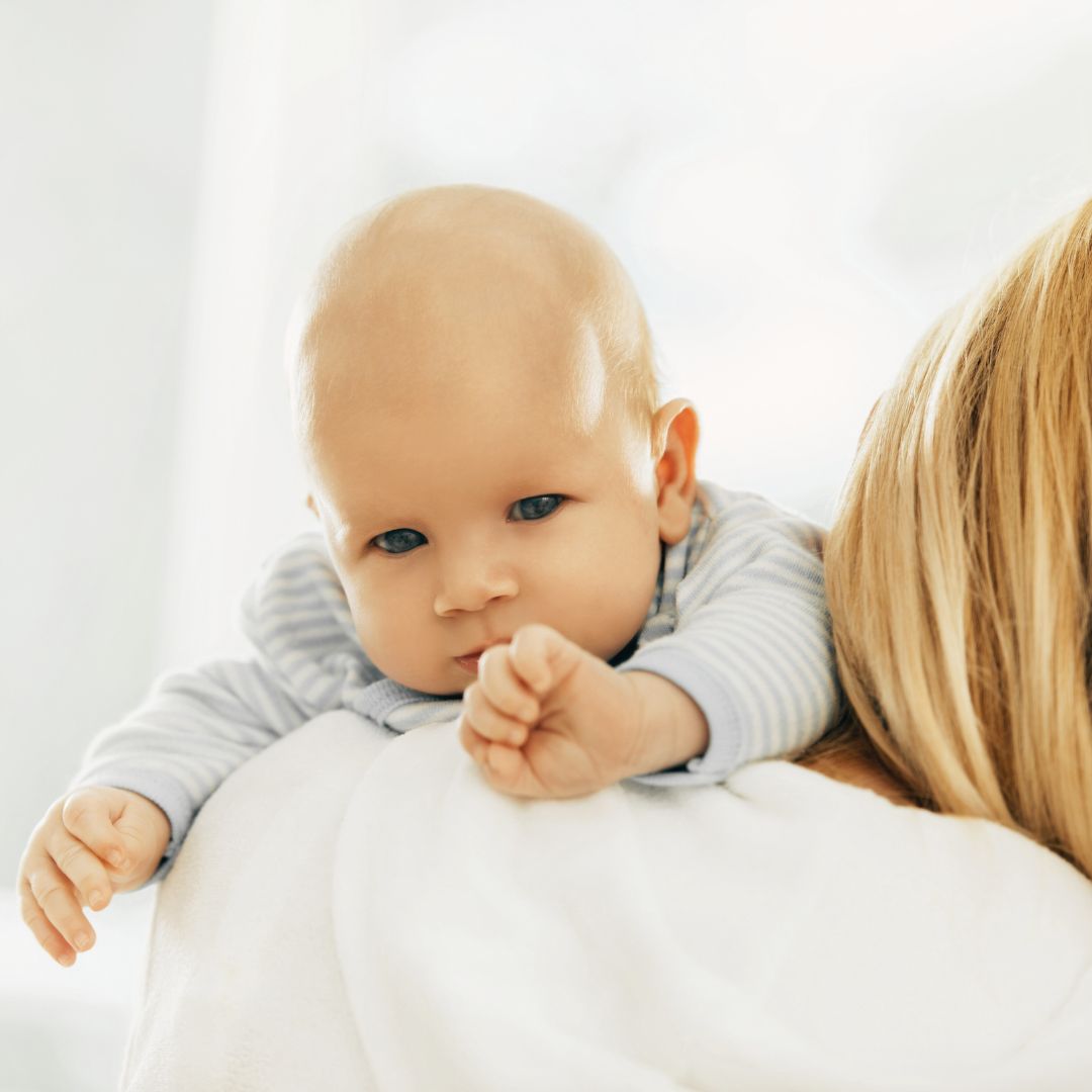 Baby-Pflege-Spuck- und Flauschtücher mit Knopfloch Bio, L