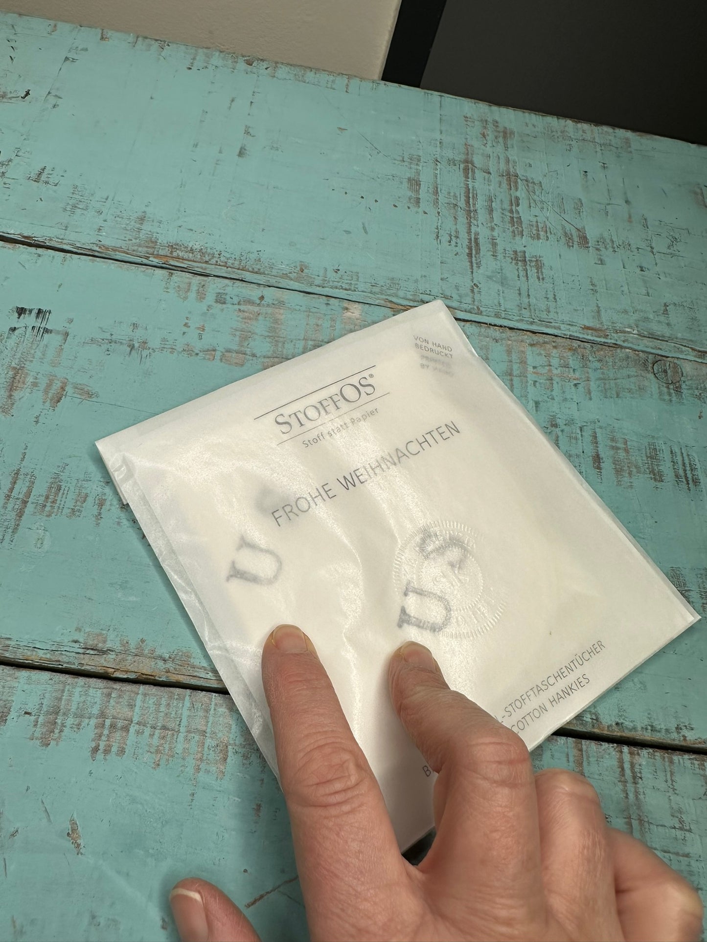 GRATIS bis 1.12.2025 ab 50 € Einkauf Stoff-TaTu - Handdruck mit Initialen