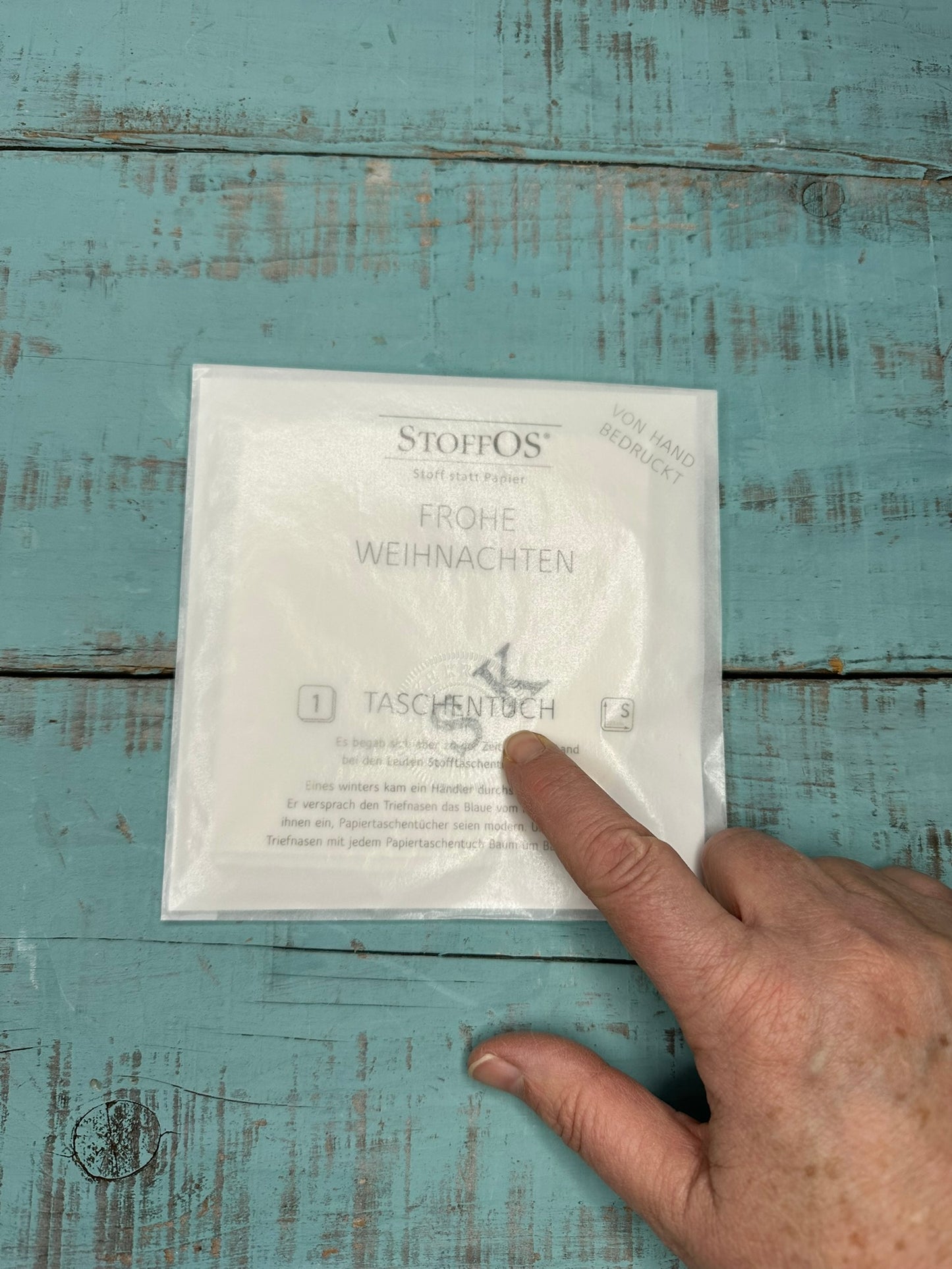 GRATIS bis 1.12.2025 ab 50 € Einkauf Stoff-TaTu - Handdruck mit Initialen