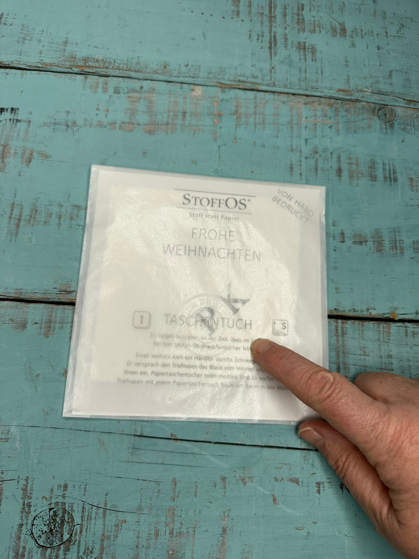 GRATIS bis 1.12.2025 ab 50 € Einkauf Stoff-TaTu - Handdruck mit Initialen