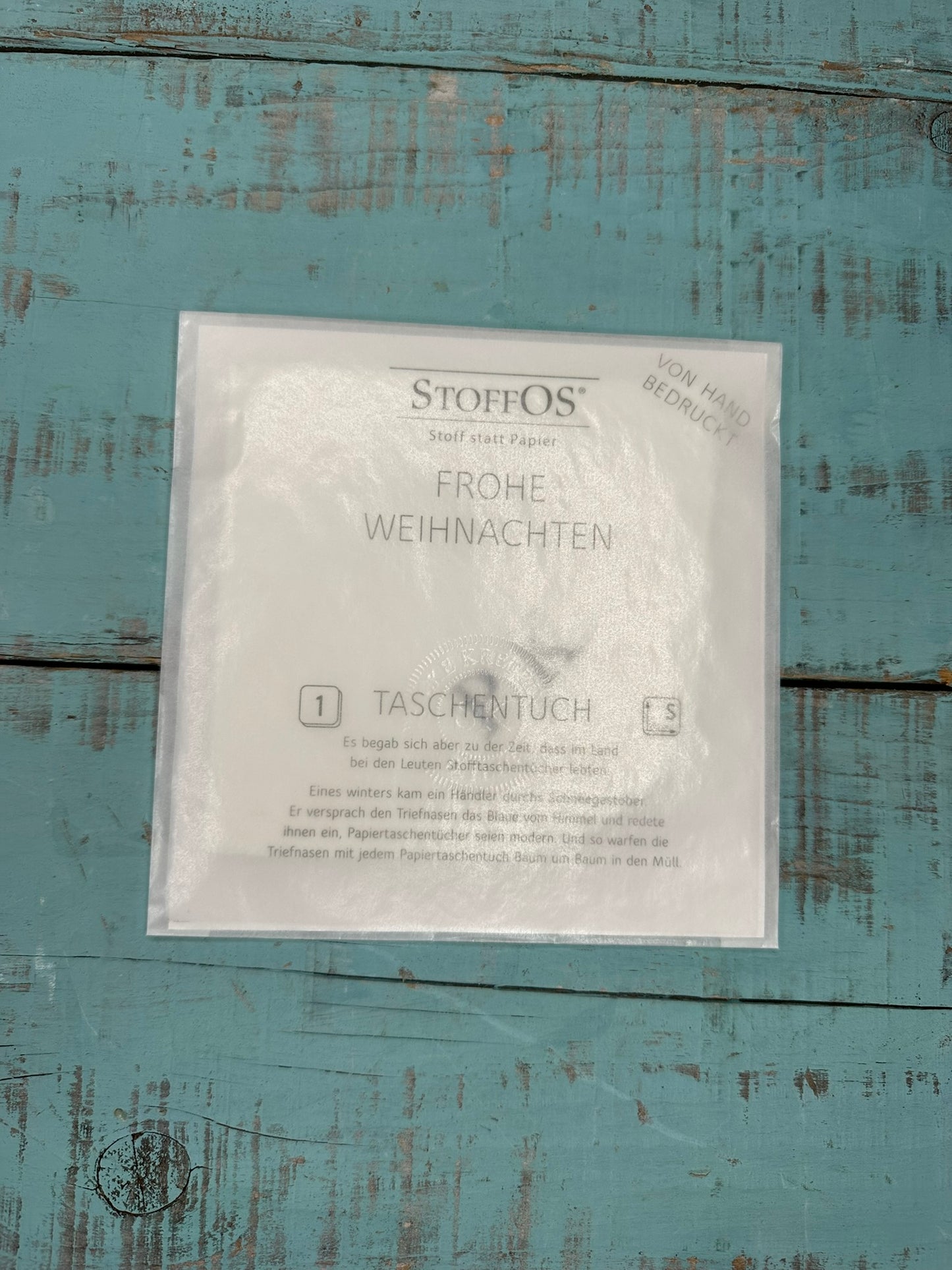 GRATIS bis 1.12.2025 ab 50 € Einkauf Stoff-TaTu - Handdruck mit Initialen