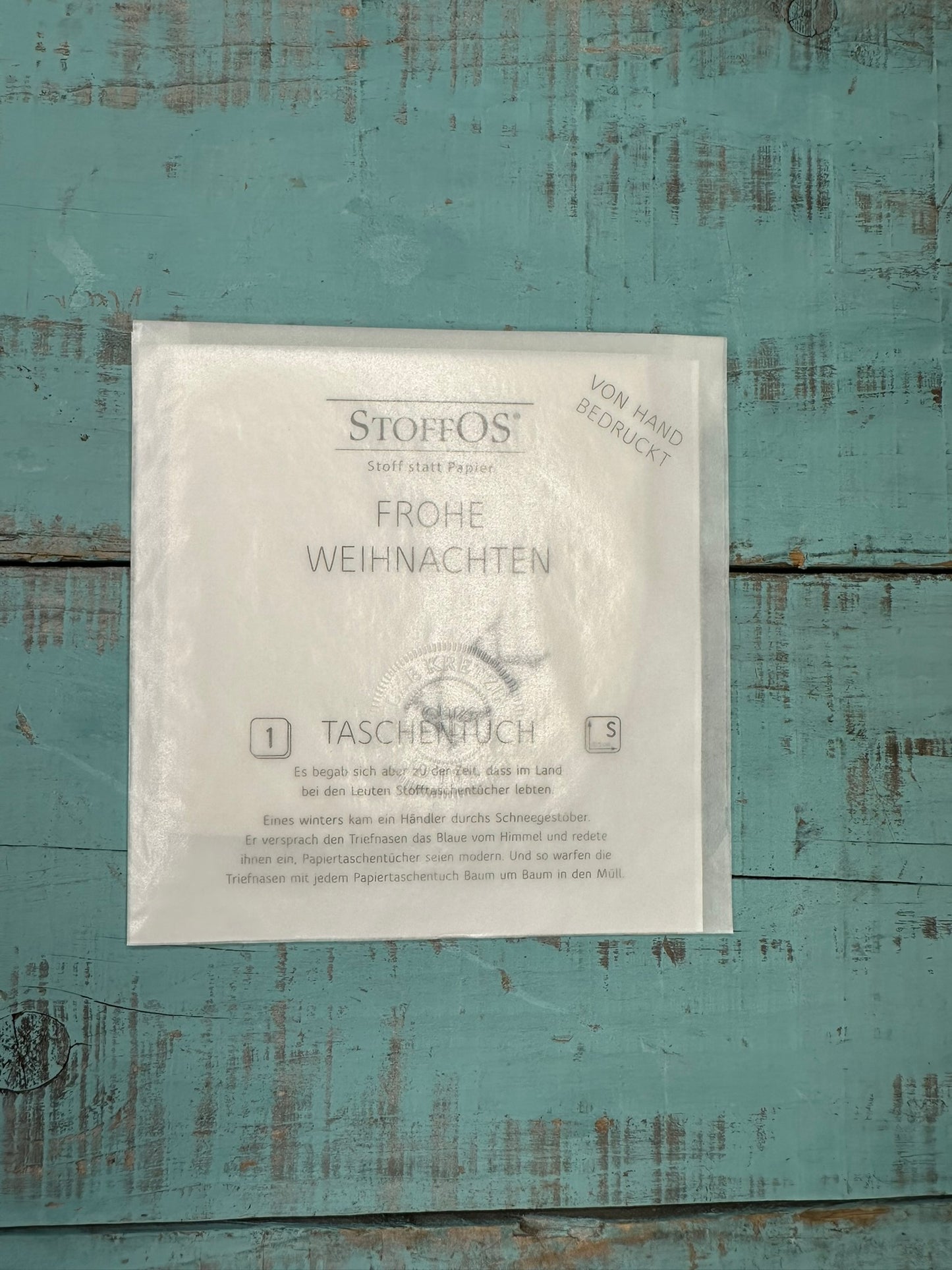 GRATIS bis 1.12.2025 ab 50 € Einkauf Stoff-TaTu - Handdruck mit Initialen