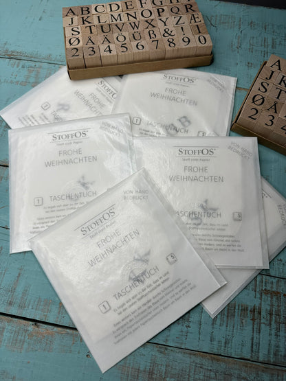 GRATIS bis 14.12.2025 ab 50 € Einkauf Stoff-TaTu - Handdruck mit Initialen