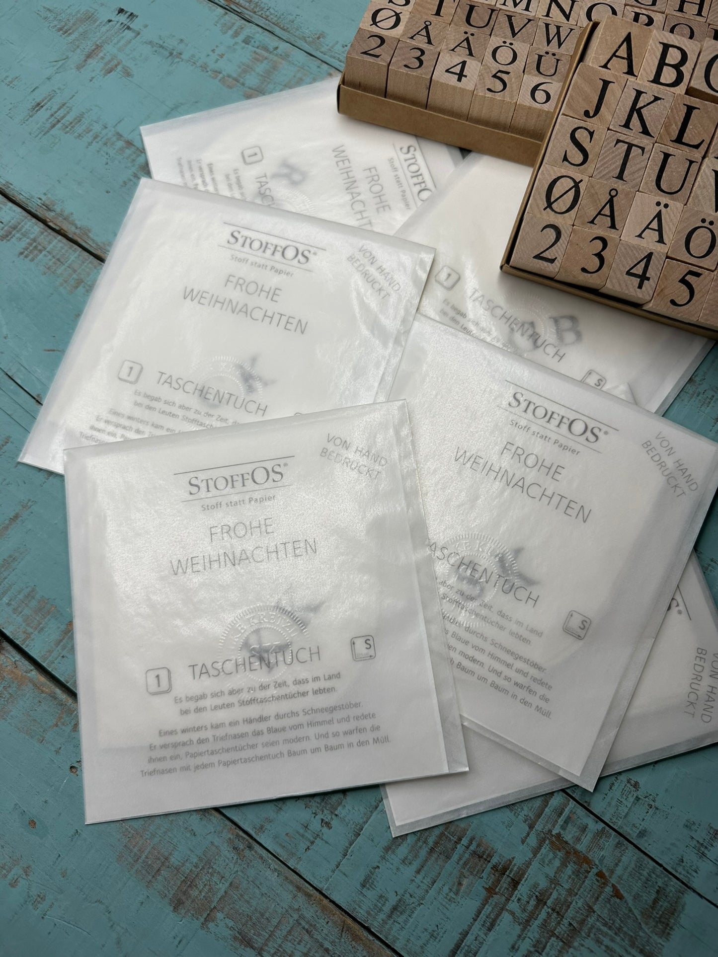 GRATIS bis 1.12.2025 ab 50 € Einkauf Stoff-TaTu - Handdruck mit Initialen