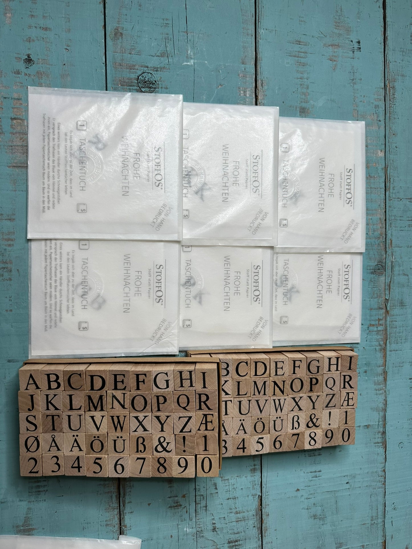 GRATIS bis 1.12.2025 ab 50 € Einkauf Stoff-TaTu - Handdruck mit Initialen