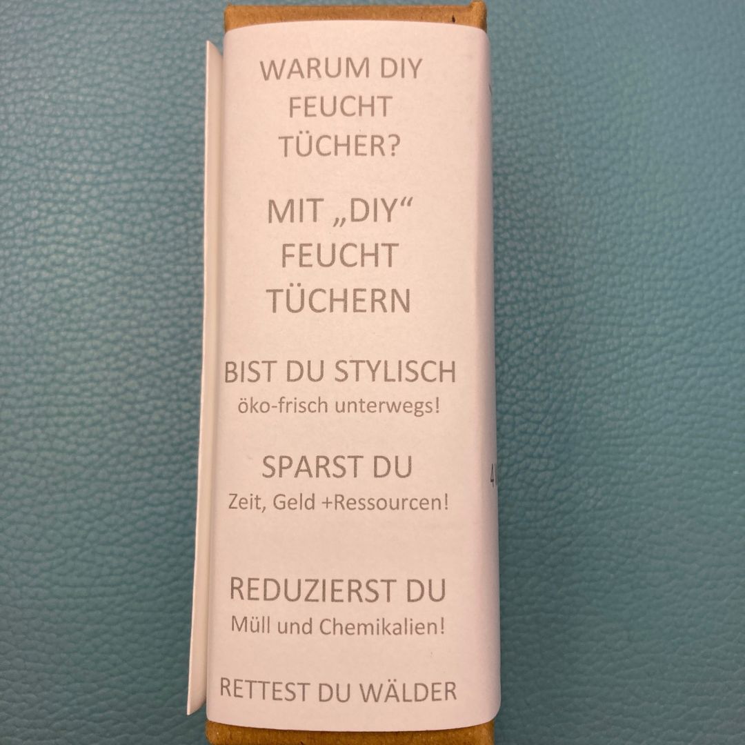 Stofftaschentücher handbedruckt  4er Set,  Motiv NASENGLÜCK AUS OSNABRÜCK  BioBaumwolle in Edelstahl Tiny Box für DIY Feuchttücher